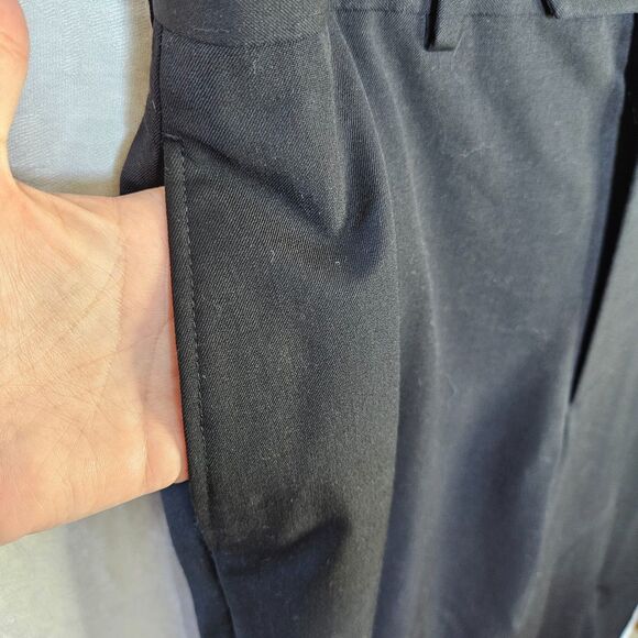 Pronto Uomo Couture Men's Size 33 Wool Dress Pants Trousers Slacks Black #77219 - Picture 5 of 5